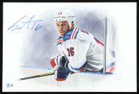 Sean Avery Signed Rangers 12x18 Art Print by Alex Douglas (Beckett) at PristineAuction.com