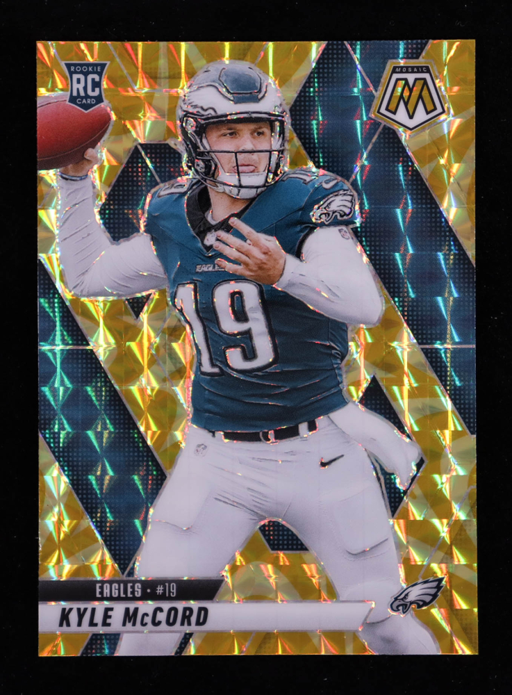 Kyle McCord 2025 Panini Mosaic Mosaic Reactive Yellow #352 RC