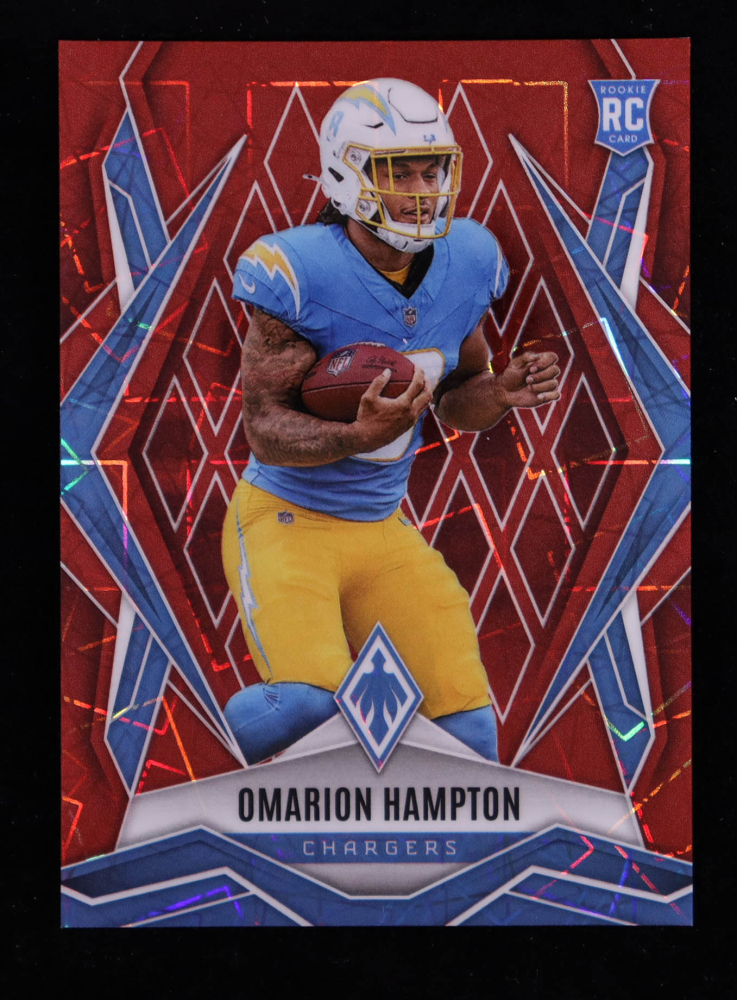 Omarion Hampton 2025 Panini Phoenix Red Lazer #192 RC #109/199