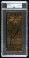 Joe Namath Signed 1969 23Kt Gold Super Bowl III Ticket (PSA | Autograph Graded 10) at PristineAuction.com