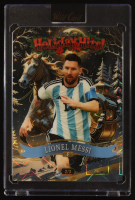 Lionel Messi 2025 Wild Card Holiday Hits Laser Sleigh #HHd2-LM #1/1 RC at PristineAuction.com