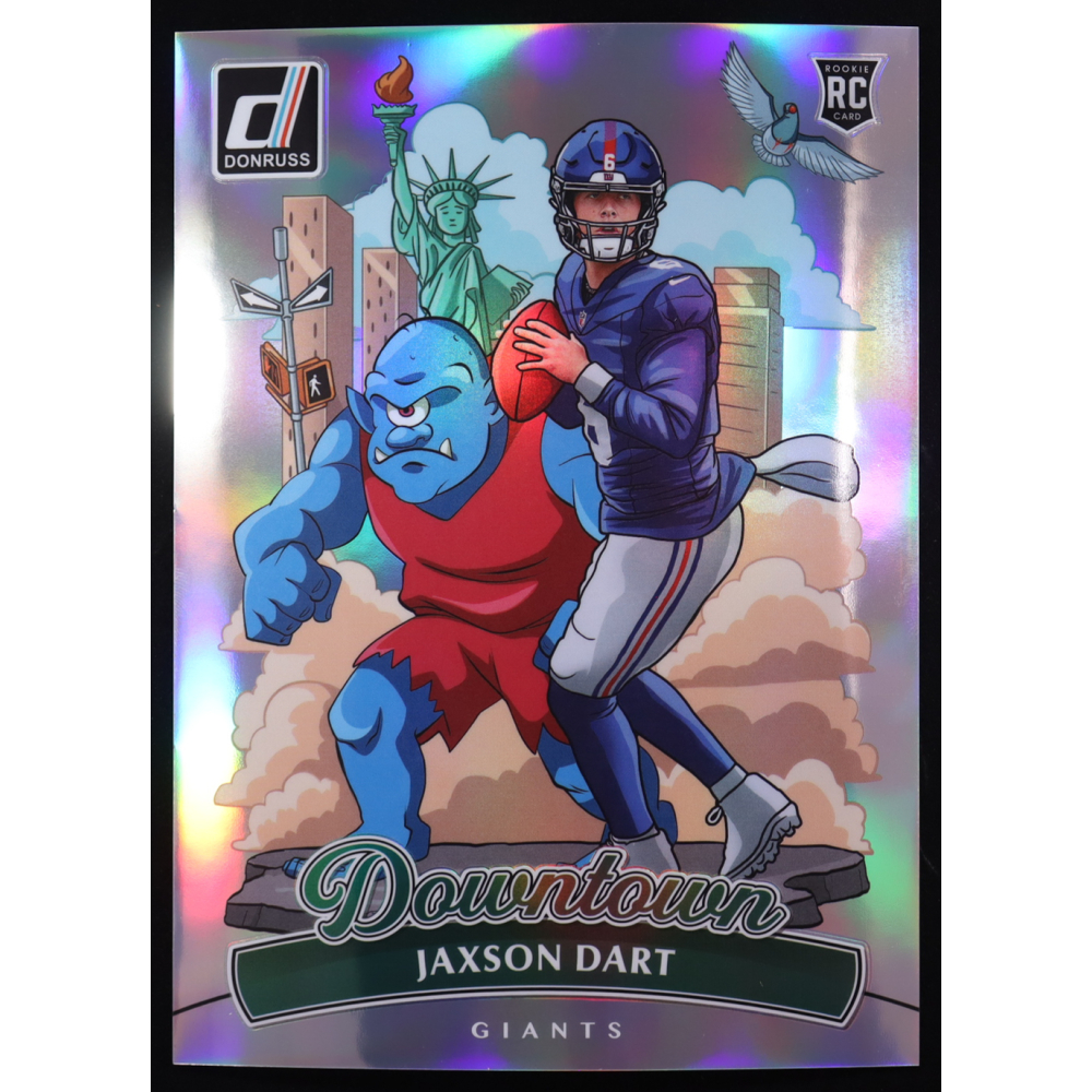 Jaxson Dart 2025 Donruss Downtown! Oversize #14 RC at PristineAuction.com