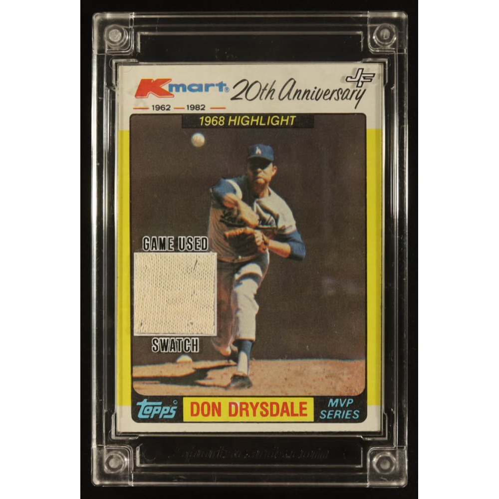 Don Drysdale 2024 Jersey Fusion Baseball Game-Used Swatch #DD60 at PristineAuction.com