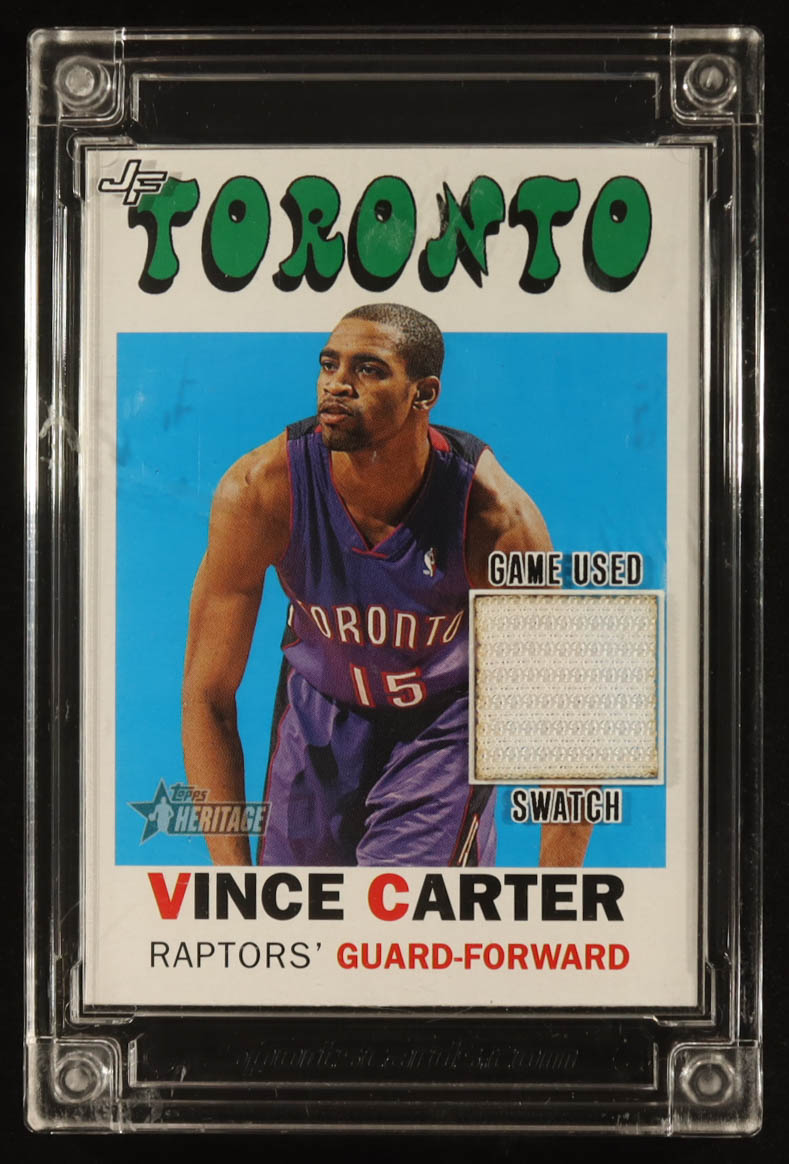 Vince Carter 2024 Jersey Fusion Basketball '00-01 Game-Used Swatch #VC00 at PristineAuction.com Vince Carter 2024 Jersey Fusion Basketball '00-01 Game-Used Swatch #VC00 at PristineAuction.com