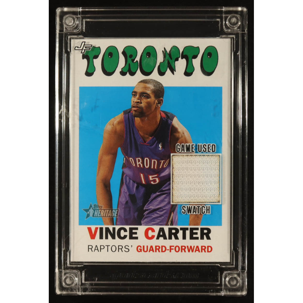 Vince Carter 2024 Jersey Fusion Basketball '00-01 Game-Used Swatch #VC00 at PristineAuction.com