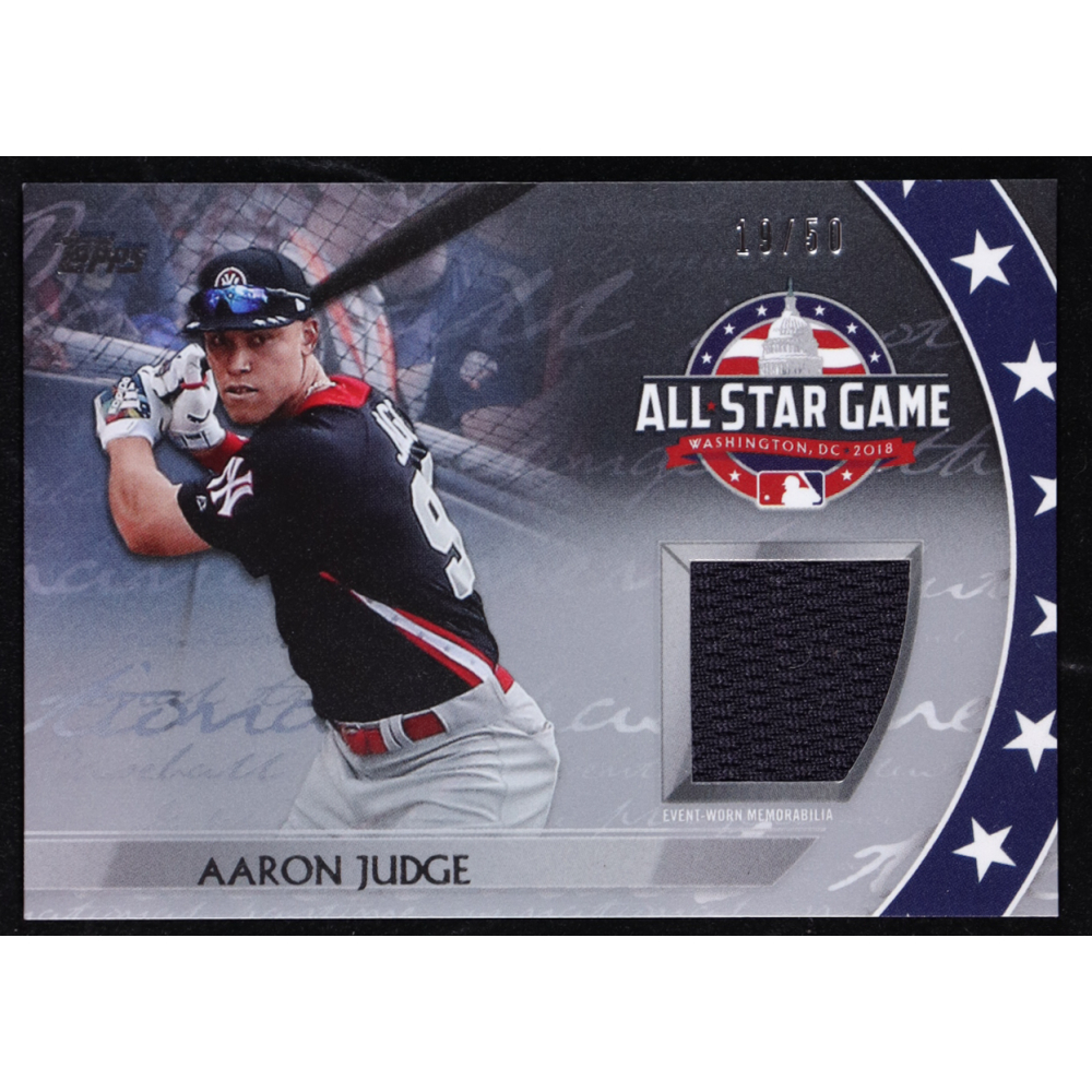Aaron Judge 2018 Topps Update All Star Stitches Silver #ASTAJ #19/50 at PristineAuction.com
