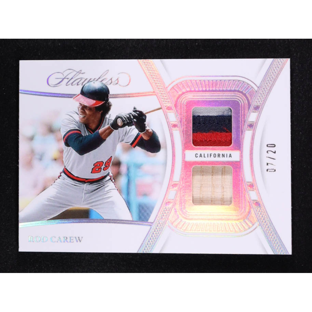 Rod Carew 2024 Panini Flawless Dual Patches #15 #07/20 at PristineAuction.com