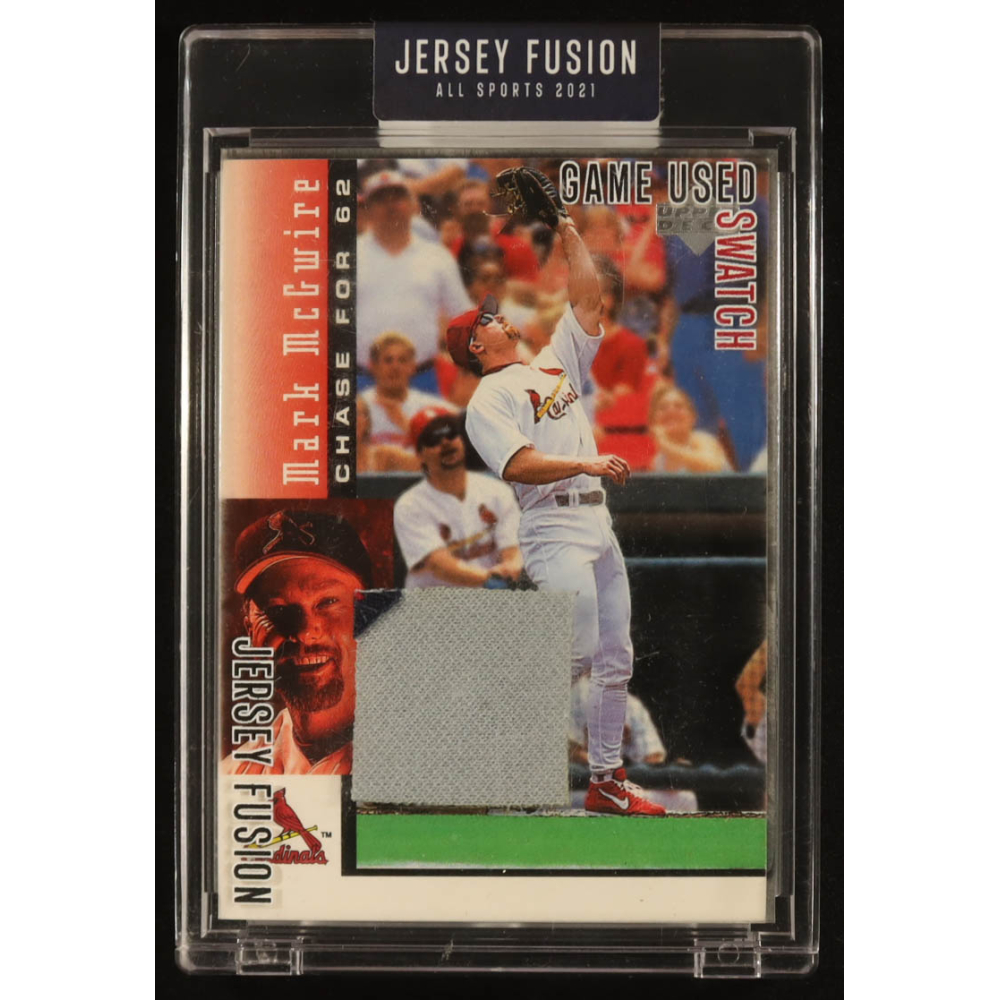 Mark McGwire 2021 Jersey Fusion '00 Game-Used Swatch #JF-MM00 at PristineAuction.com