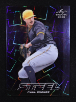 Paul Skenes 2023 Leaf Trinity Mega Box Steel Lazer Blue #S53 RC #16/99 at PristineAuction.com