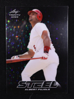 Albert Pujols 2023 Leaf Trinity Mega Box Steel Stars and Dots #S3 at PristineAuction.com
