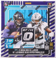 2025 Donruss Optic Football Mega Box (Blue Hyper) with (6) Packs at PristineAuction.com