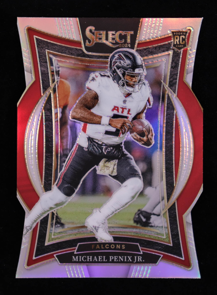 Michael Penix Jr. 2024 Select Prizm Silver Die Cut #80 RC