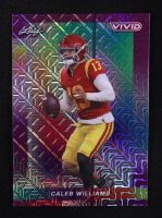 Caleb Williams 2024 Leaf Vivid Mojo Purple #22 RC #2/2 at PristineAuction.com