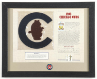 1908 Chicago Cubs Custom Framed Commemorative Patch Display with Cubs Logo Lapel Pin at PristineAuction.com