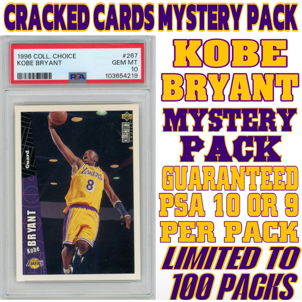 Cracked Cards Kobe Bryant PSA Mystery Box Edition #2 (Limited to 100 Packs) at PristineAuction.com
