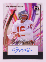 Joe Montana 2024 Pro Set Pure Enjoyment Autographs Pink Sparkle #PE-JM1 #3/6 at PristineAuction.com