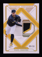 Paul Skenes 2025 Panini National Treasures Treasured Threads Holo Gold #7 #9/10 at PristineAuction.com