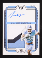 Omarion Hampton 2025 Panini National Treasures Collection Collegiate Century Purple JSY Auto #108 RC #16/25 at PristineAuction.com