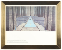 Star Wars "The Final Ceremony" 1977 Ralph McQuarrie Custom Framed Pre-Production Art Photo Display at PristineAuction.com