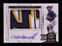 Jackson Chourio 2022 Leaf Trinity Patch Autographs Silver #PAJC1 #62/99 RC at PristineAuction.com
