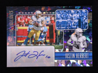 Justin Herbert 2022 Donruss Optic Signature Series Holo #5 at PristineAuction.com