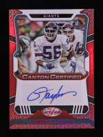 Lawrence Taylor 2023 Certified Canton Certified Signatures Mirror Red #12 #02/25 at PristineAuction.com