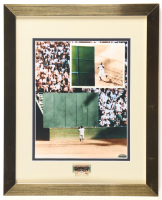Willie Mays "The Catch" Custom Framed Photo Display with Vintage Giants Lapel Pin at PristineAuction.com
