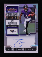 Zay Flowers 2023 Panini Contenders Conference Ticket Autographs EXCH #142 #01/75 RC at PristineAuction.com