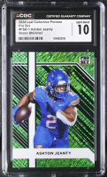 Ashton Jeanty 2024 Leaf Collective Promos Pro Set Green Shimmer #PSB-1 RC #38/50 (CGC 10) at PristineAuction.com