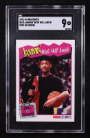 Will Smith 1991-92 NBA Hoops Jammin' With Will Smith Stay in School #325 (SGC 9) at PristineAuction.com