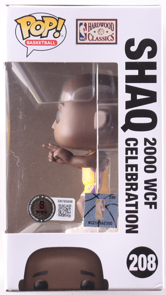 Shaquille O'Neal Signed "Lakers" #208 Shaq 2000 WCF Celebration Funko Pop! Vinyl Figure (Beckett) at PristineAuction.com Shaquille O'Neal Signed "Lakers" #208 Shaq 2000 WCF Celebration Funko Pop! Vinyl Figure (Beckett) at PristineAuction.com