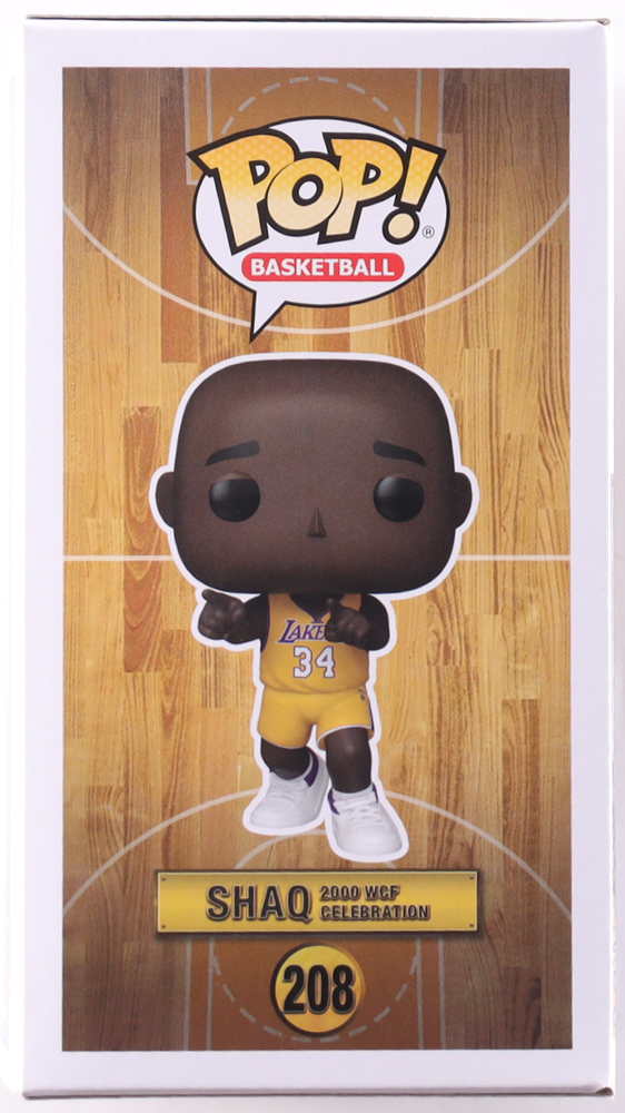 Shaquille O'Neal Signed "Lakers" #208 Shaq 2000 WCF Celebration Funko Pop! Vinyl Figure (Beckett) at PristineAuction.com Shaquille O'Neal Signed "Lakers" #208 Shaq 2000 WCF Celebration Funko Pop! Vinyl Figure (Beckett) at PristineAuction.com
