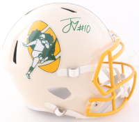 Jordan Love Signed Packers Full-Size Retro Alternate Speed Helmet (Beckett) at PristineAuction.com