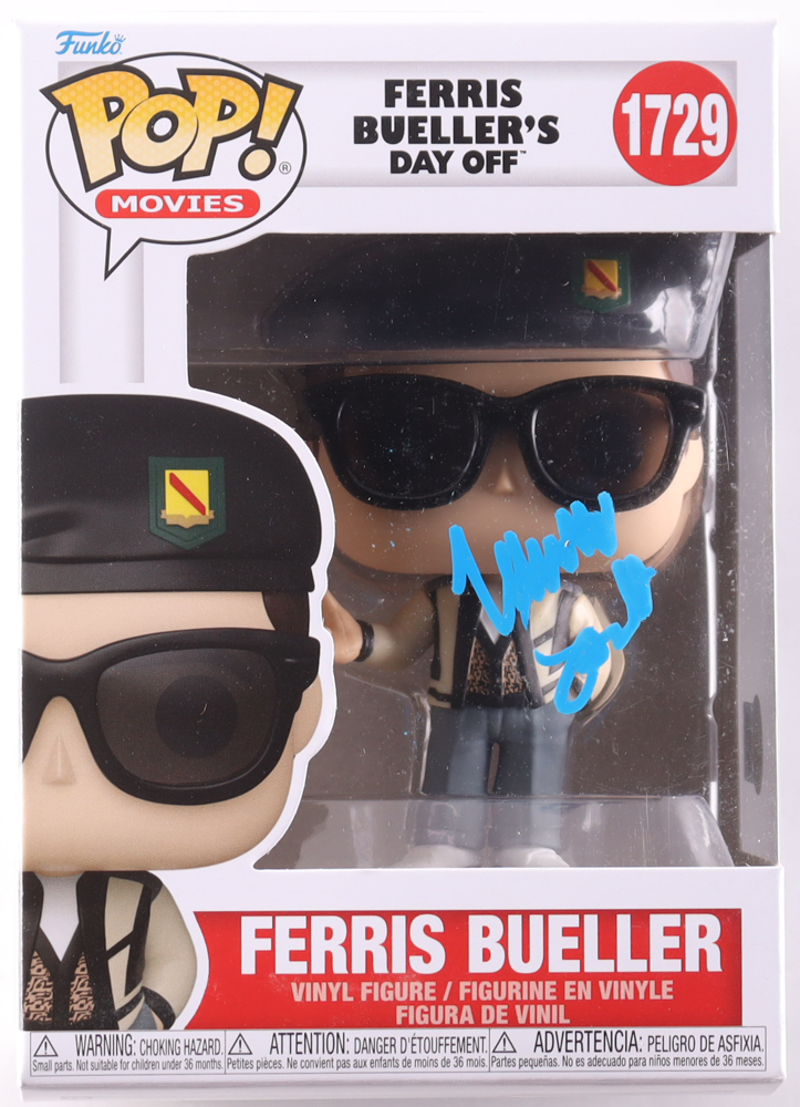 Matthew Broderick Signed "Ferris Bueller's Day Off" #1729 Ferris Bueller Funko Pop! Vinyl Figure (Beckett) at PristineAuction.com Matthew Broderick Signed "Ferris Bueller's Day Off" #1729 Ferris Bueller Funko Pop! Vinyl Figure (Beckett) at PristineAuction.com