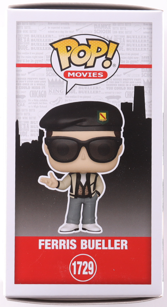 Matthew Broderick Signed "Ferris Bueller's Day Off" #1729 Ferris Bueller Funko Pop! Vinyl Figure (Beckett) at PristineAuction.com Matthew Broderick Signed "Ferris Bueller's Day Off" #1729 Ferris Bueller Funko Pop! Vinyl Figure (Beckett) at PristineAuction.com