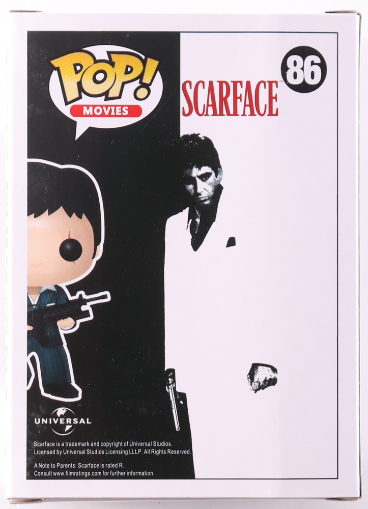 Al Pacino Signed "Scarface" #86 Tony Montana Funko Pop! Vinyl Figure (Beckett) at PristineAuction.com Al Pacino Signed "Scarface" #86 Tony Montana Funko Pop! Vinyl Figure (Beckett) at PristineAuction.com