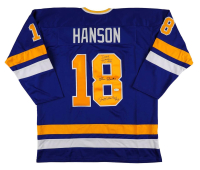 Dave Hanson, Steve Carlson & Jeff Carlson Signed Jersey (JSA) at PristineAuction.com
