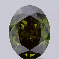 2.66 Carats Lab Grown FANCY DEEP GREEN Diamond Loose VS2 | $5,500 Estimated Retail Value (UGL & IGI Certs) | Oval Cut at PristineAuction.com