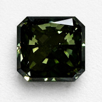 3.08 Carats Lab Grown FANCY DEEP GREEN Diamond Loose VS1 | $6,400 Estimated Retail Value (UGL & IGI Certs) | Radiant Cut at PristineAuction.com