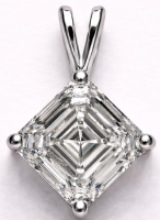 3.24 Carats Lab Grown Diamond Pendant G, VVS2 | $5,500 Estimated Retail Value (UGL & IGI Certs) | Asscher Cut| Brand New at PristineAuction.com