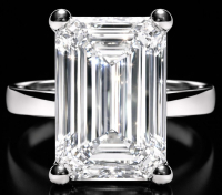 4.39 Carats Lab Grown Diamond Ring G, VS1 | $7,500 Estimated Retail Value (UGL & IGI Certs) | Emerald Cut| Brand New at PristineAuction.com