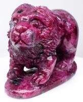 516.20 Carats Natural Ruby Lion Carving | $800 Estimated Retail Value (UGL Cert) at PristineAuction.com