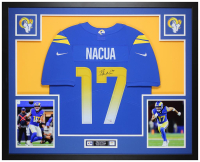Puka Nacua Signed Rams Custom Framed Nike Authentic Jersey Display (Fanatics) at PristineAuction.com