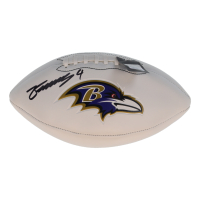 Zay Flowers Signed Ravens Logo Football (Beckett) at PristineAuction.com