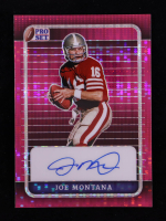 Joe Montana 2023 Leaf Pro Set Autographs Pulsar Pink #PA-JM1 #2/4 at PristineAuction.com