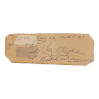 Matthew Cowles Signed Cut With Inscription (Beckett) at PristineAuction.com