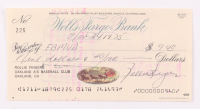 Rollie Fingers Signed Original Personal Bank Check (Autograph Reference) at PristineAuction.com