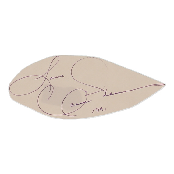 Connie Stevens Signed Cut Inscribed "1991" (Beckett) at PristineAuction.com Connie Stevens Signed Cut Inscribed "1991" (Beckett) at PristineAuction.com