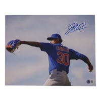 Edward Cabrera Signed Cubs 11x14 Photo (Beckett) at PristineAuction.com