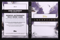 Ladd McConkey 2024 Topps Inception Genesis Booklet Autographs Magenta #ARBCLM #06/25 RC at PristineAuction.com